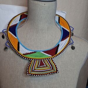 Masai Colorful Beaded Handmade Necklace